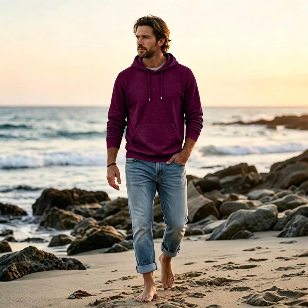 Men's Oversized Hoodie Casual Streetwear Pullover for Daily Wear