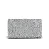 Rhinestones Fashion Evening Bags One Side Bling Silver Color Metal Chain Clutch Wedding Luxury Prom Dinner Handbags
