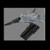 Simulated Genuine White Emperor B-Type Aerospace Alloy Fighter Model Collection Toy Gifts