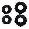 Set of 4pcs Strollers Wheel Protectors Sleeve for Baby Pushchairs Non Slip Wheel Protetive Cover Dustproof Black Case
