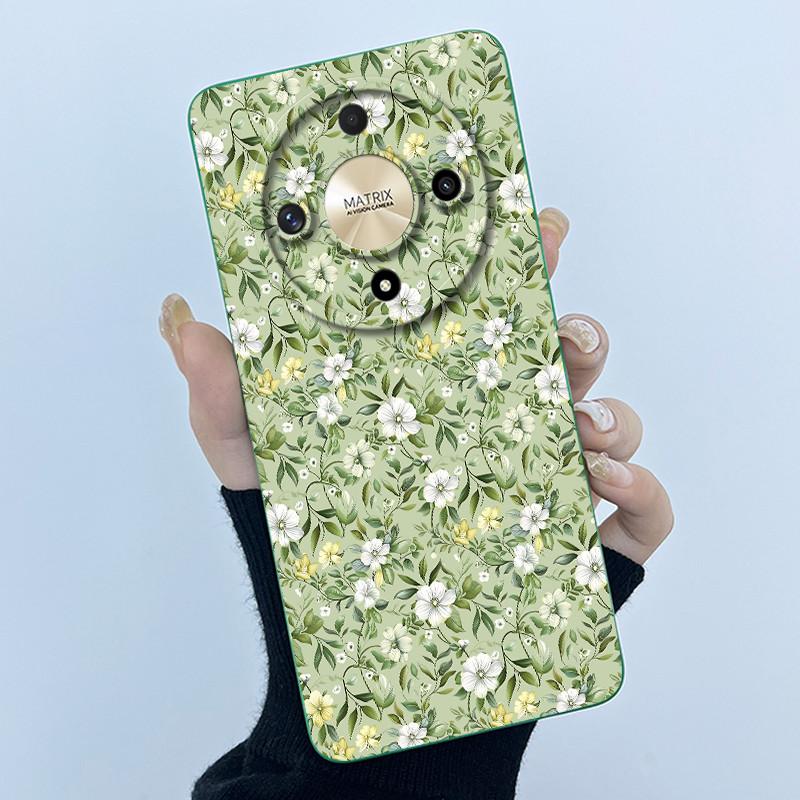 For Honor Magic5 Lite 5G Case Simplicity flower Silicone Soft Back Cases For Magic6 Lite 5G Cover Magic 5Lite 6Lite Bumper Shell