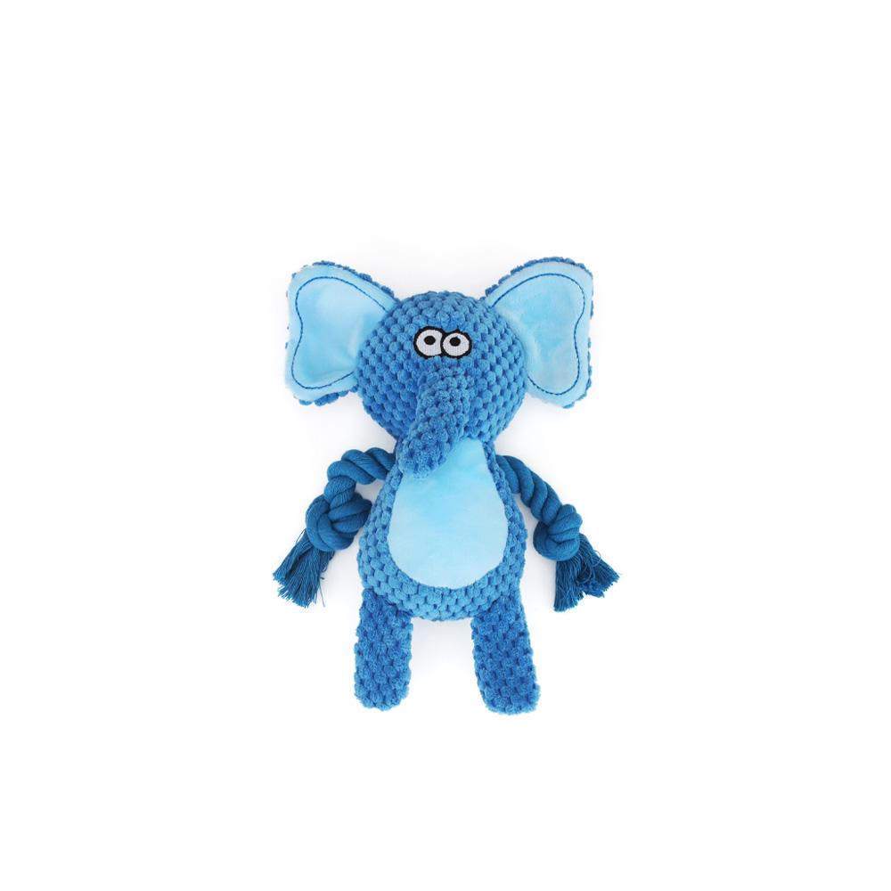 Cute Animal Rope Dog Toy Cute Plush Puppy Chew Pet Squeak Knot Toy Cartoon Rabbit Monkey