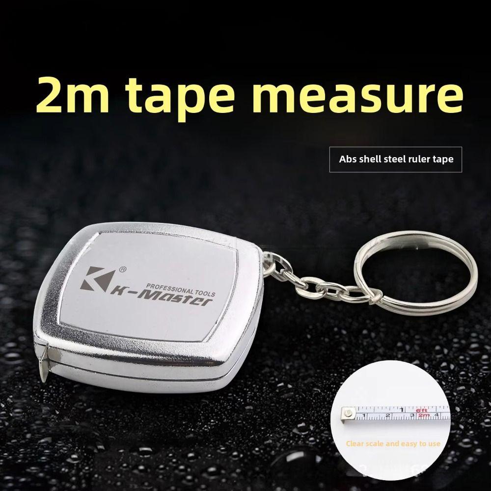 Portable 1m/3FT Tape Measure With Keychain Measuring Tool Steel Tape Wear-Resistant Drop-Resistant Carpentry Ruler