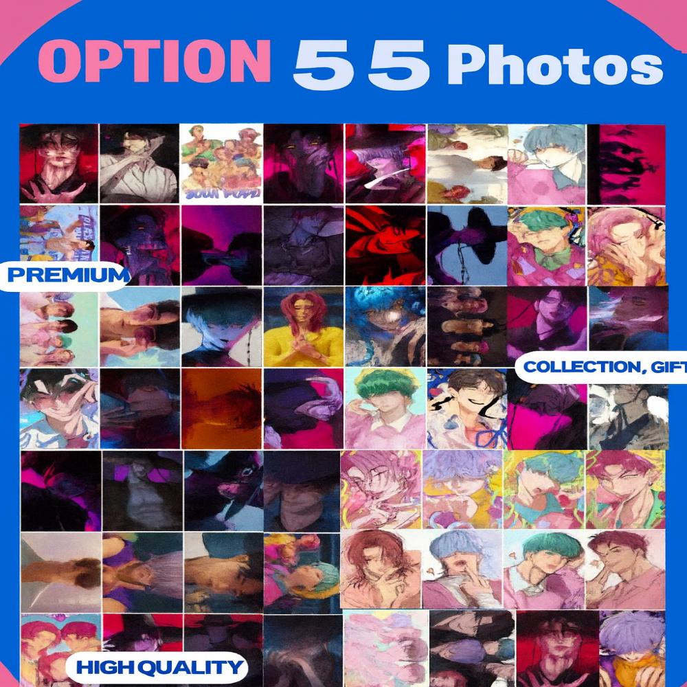 K-POP Łowcy Demonów Najlepsza Kolekcja Photocards: HUNTRIX, LION BOYZ, & DERPY (PO ZESTAW 50 SZTUK)