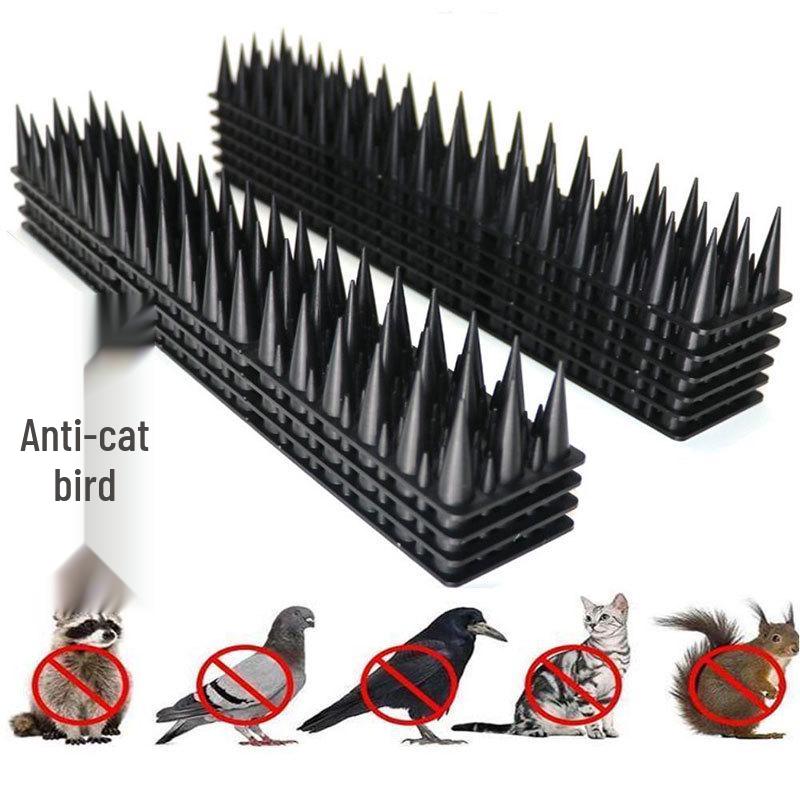 Plastic Bird and Cat Repellent Spikes - Effective Anti-Bird, Anti-Pigeon, and Anti-Cat Deterrent Device