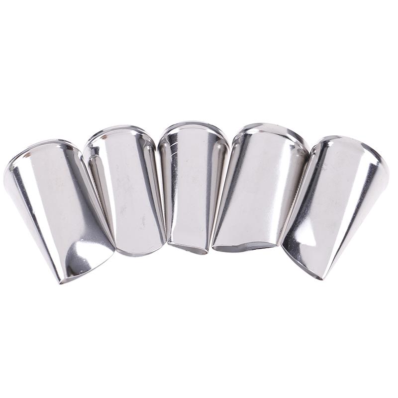 5Pcs Rose Petal Metal Cream Tips Cake Decorating Tool Icing Piping Nozzles