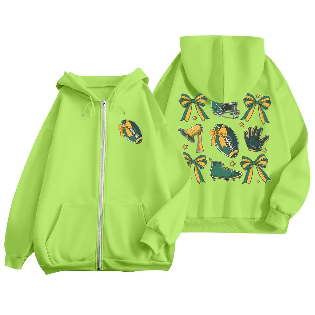 Women's Solid Color Sweatshirt Long Sleeve Zipper Casual Comfortable Loose Lightweight Women's Sweatshirt