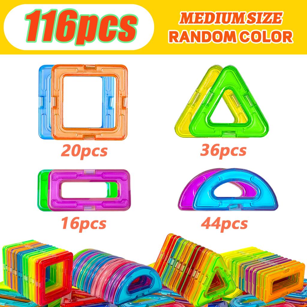 Magnetic Building Blocks DIY Magnets Toys STEM Toys Construction Toys Learning Educational Magnet Toys, Puzzle Birthday Gifts