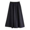 Schwarze Plus Size Vintage hohe Taille lässige lockere lange Sommerhose mit weitem Bein Damenhose