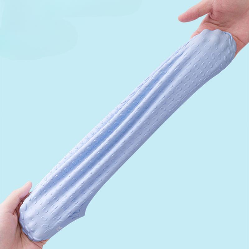 Silikon-Badekappen Große Größe Langes Haar Gehörschutz Badekappen für Damen Elastisch Einfarbig Badekappe Poolzubehör