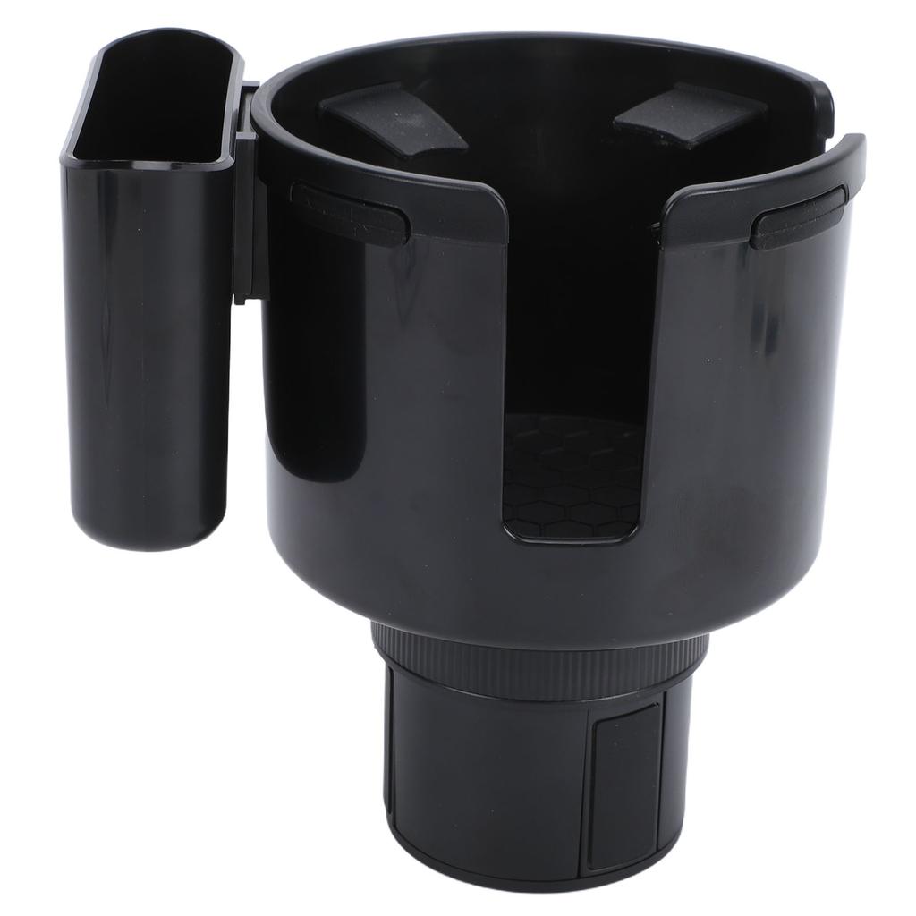 Expansor de Porta-Copos de Carro Design 2 em 1 Base Ajustável Porta-Copos de Bebida Universal para Carro com Suporte para Telefone e Cabo de Dados