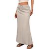 European and American Women's Solid Color Drawstring Waist Multi-color Half Skirt