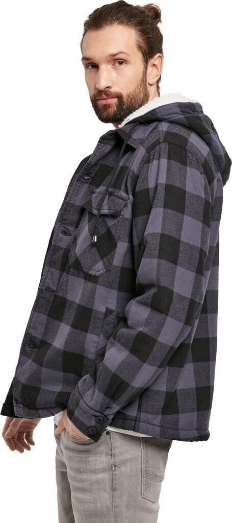 Winter Jacket Brandit Lumberjacket Hooded Black/grey