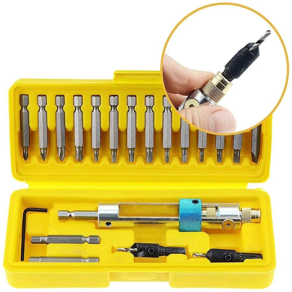 High Speed Steel Drill Driver Flip Drive Drill Bits Storage Box Screwdriver Tools Hand Tools