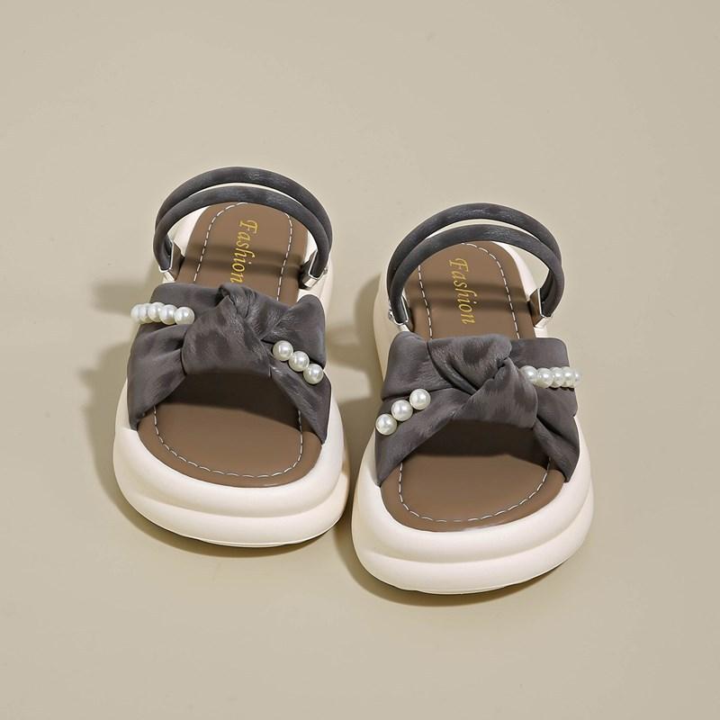 Popular Beautiful with Skirt Slippers Female Summer Wear 2025 New Versatile Fairy Style Two Wear Cool Slippers Beach Shoes