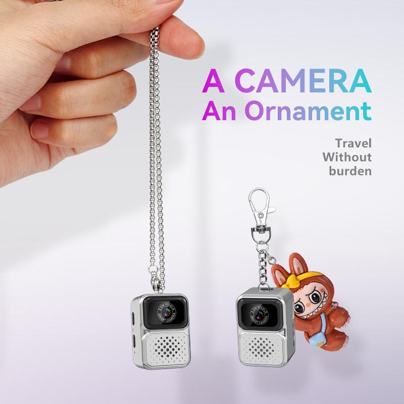 Trendy High-Definition Mini Camera Necklace for Students and Travelers