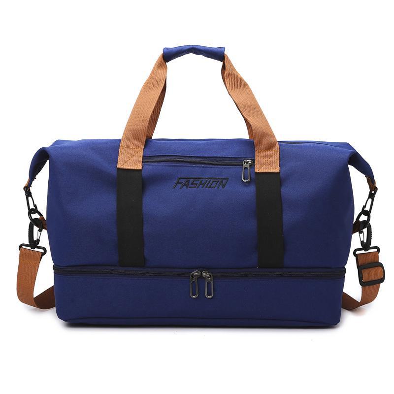 

Fashionable Travel Handbag: Wet/Dry Separation, Large-Capacity Sports & Yoga Crossbody Bag синій