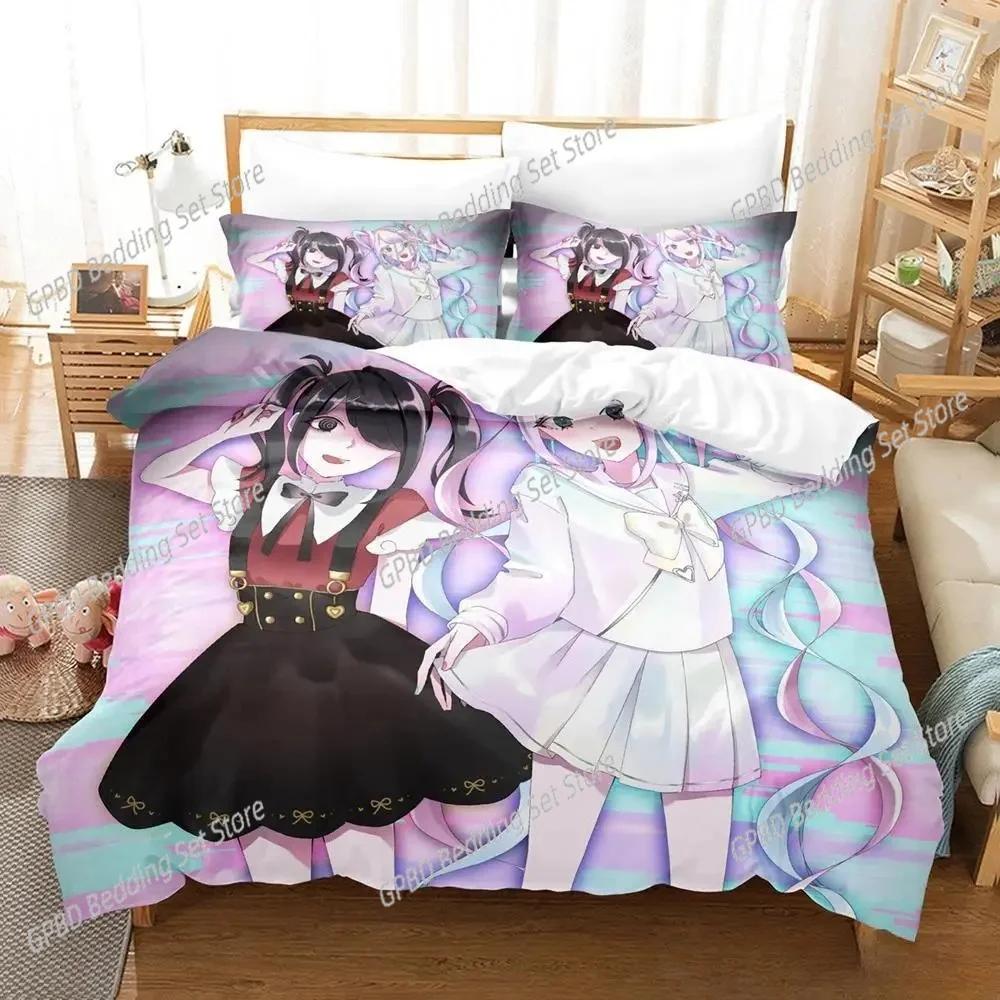 Comforter 3D Print Anime Kawaii Girls Needy Girl Overdose Bedding Set Bedroom Soft Modern S Comefortable