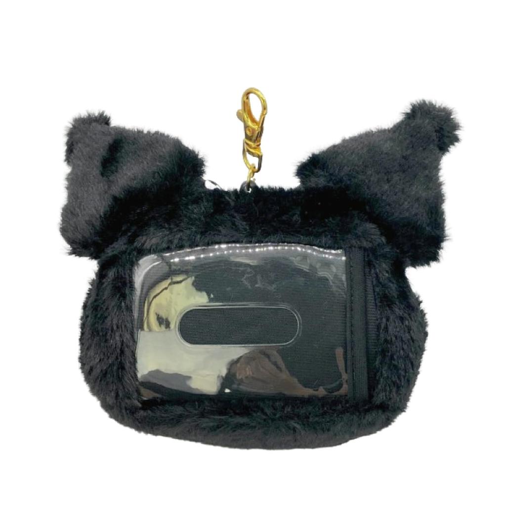 Nakajima Corporation Sanrio Characters Pink Black Party Face Pass Case Kuromi 205308-25 H14.5 X W18.5 X D6cm