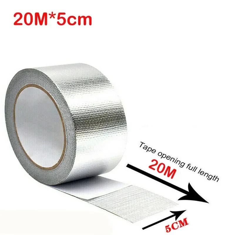 Car Accessories Interiors Tape Exhaust Heat Tape Manifold Downpipe High Temperature Bandage Tape Silver Adhesive Tape