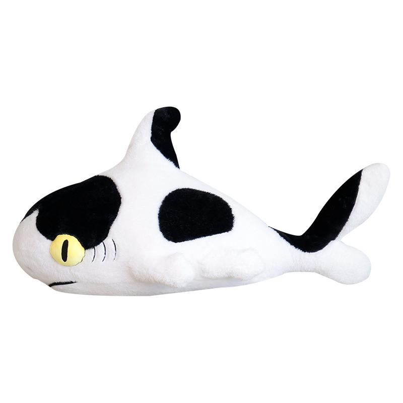 Sharkitty Stuffed Animal Toys Shark & Cat Combine Plush Toys Cow Shark Sleeping Pillow Cushion Plush Dolls Birthday Gifts Kids