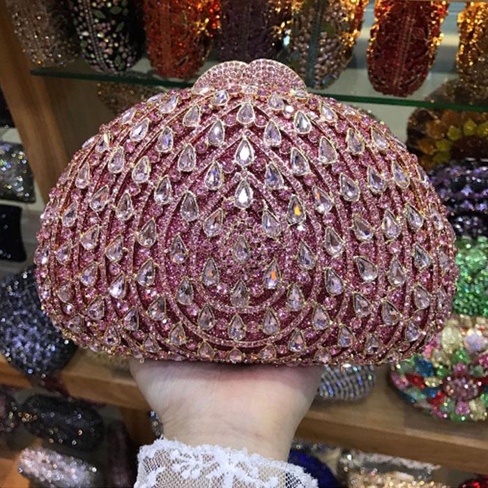 Rhinestone Evening Crystal Clutch Wedding Prom Purse Luxury Women’s Party Wedding Clutches Ladies Prom Bags Formal Clutches
