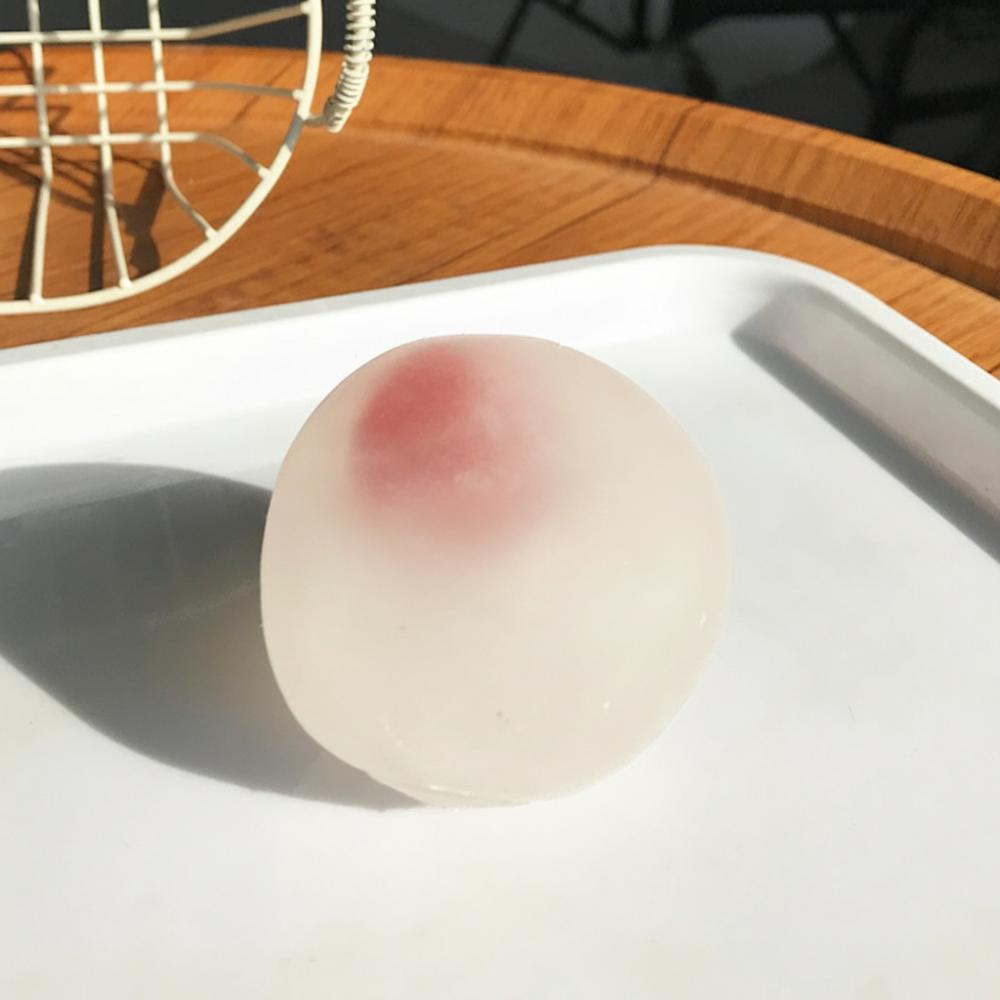 Simulated Fruit Mochi Series Strawberry Mochi Stress Ball Soft Stress Relief Squeeze Sensory Fidget Ball Reusable Shapeable