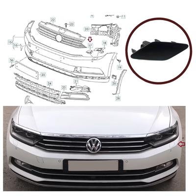 ESC ESP1019-1 Frontstoßstange Scheinwerferwaschanlage Abdeckkappe vorne links 3G0807937GRU 3G0807937GRU für VW Passat B8 3G 2015-2019