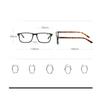 Men's and Women's New Anti-blue Light Farsighted Glasses Retro Square Frame Ultra-light High-definition Presbyopia Glasses +4.0