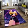 1pc KPop Demon Hunters RUMI5 Design Area Rug - Non-Slip, Soft & Cozy Floor Mat for Living Room, Bedroom, Office - Indoor/Outdoor Decorative Carpet