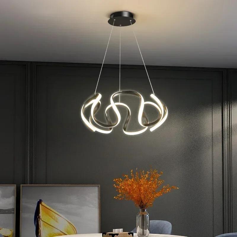 Modern LED Pendant Lights For Living Dining Room Table Hotel Bedroom Ceiling Chandelier Indoor Home Decoration Lighting Fixture