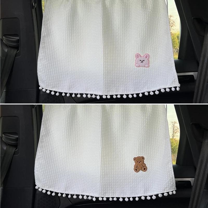 Universal Suction Cup Curtain Flower Car Window Sunshade Cover Cartoon Side Window Sunshade Uv Protection