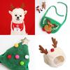Adorável Conjunto de Chapéu de Natal e Toalha de Saliva para Cães e Gatos Para Celebrações Festivas de Animais de Estimação