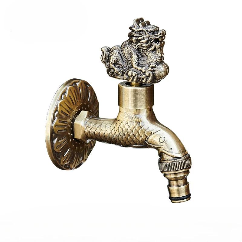 

Antique Faucet Copper Outdoor Garden Taps for Washing Machine Luxury Toilet Mop Faucet