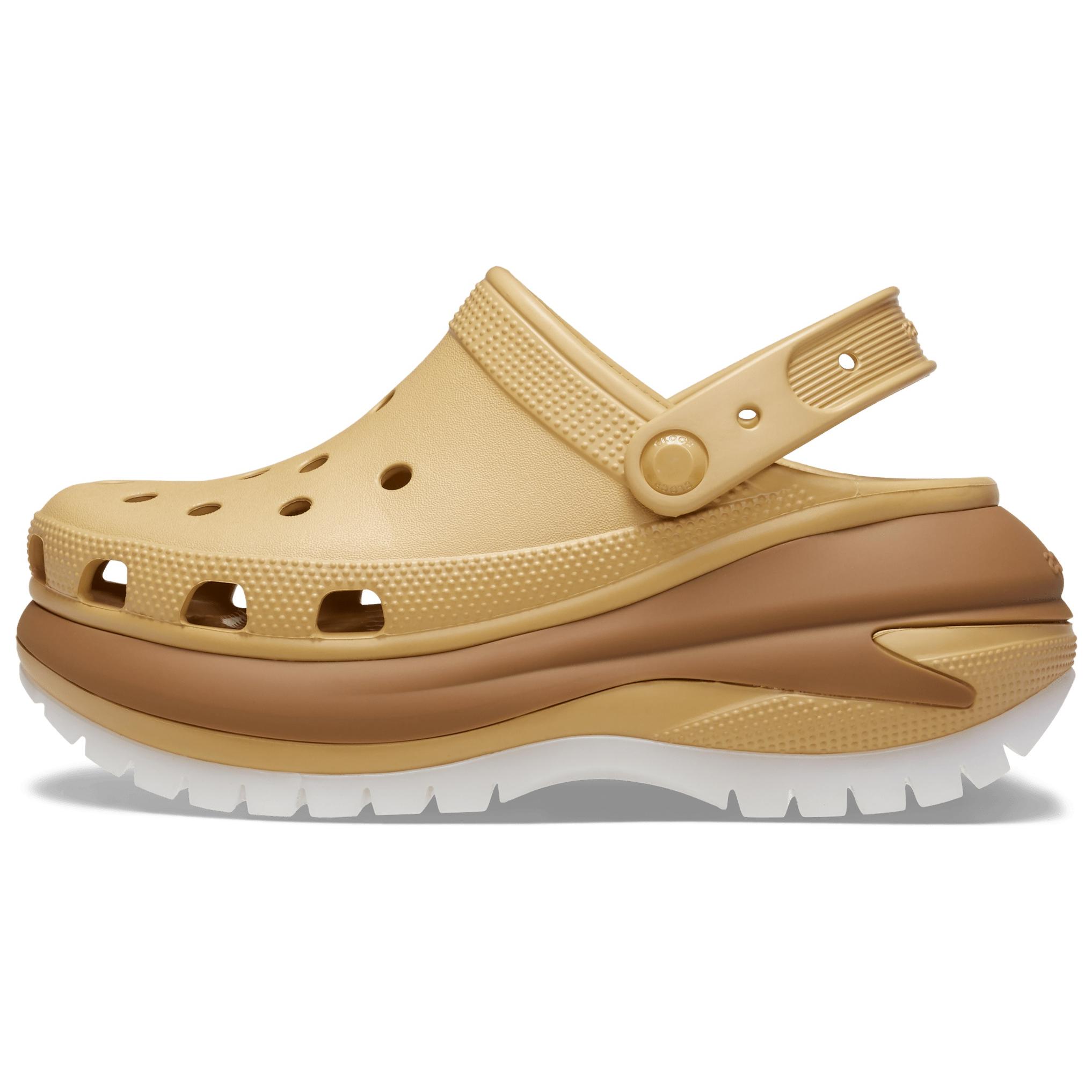 

Crocs Mega Crush Matte Clog Comfortable Versatile Clogs Unisex Clogs Wheat 210749-209 37-38