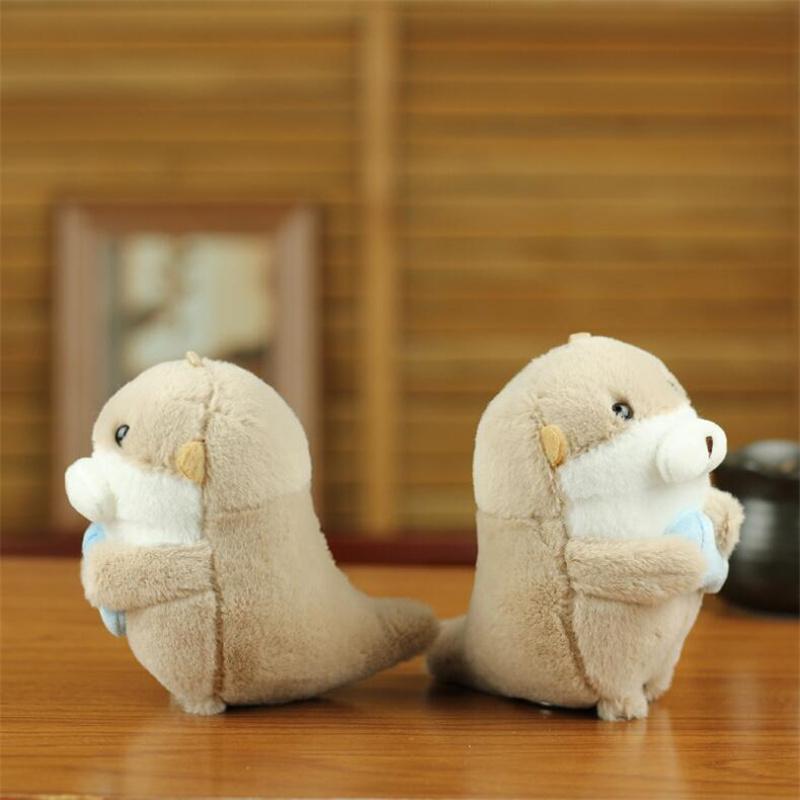 Cute Little Seal Pendant Plush Toy Marine Animal Stuffed Doll Bag Pendant Keychain For Girls Gifts 11CM