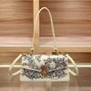 Women's Leather Armpit Bag New Autumn and Winter High-end Versatile Bag Embroidered Shoulder Crossbody Bag
