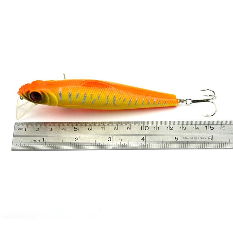 HENGJIA 5 stück/10 stück Minnow Angeln Köder Wobbler 3D Augen Langsam Sinkend Angeln Zubehör