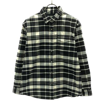 Check Pattern Long Sleeve Long Sleeve Stretch Flannel Shirt Women Used