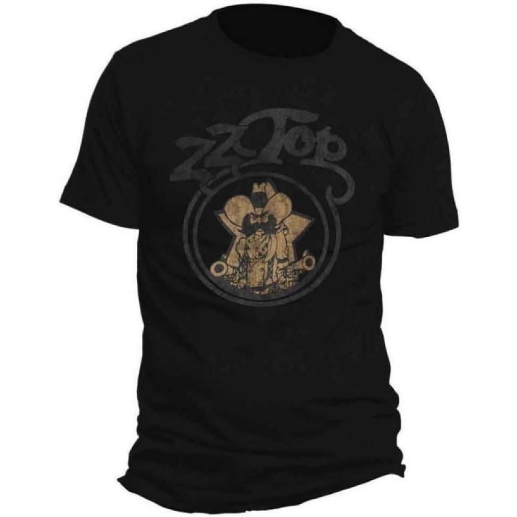 Zz Top Outlaw Village T Shirt Black