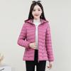 Cotton Clothes Women's Short Autumn and Winter New Light and Thin Fashion Slim Cotton Clothes Fashion Versatile Down Cotton Warm Jacket