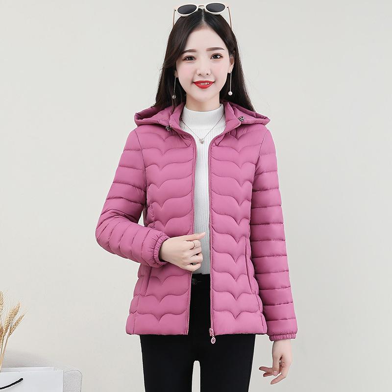 Cotton clothes women's short autumn and winter new light and thin fashion slim cotton clothes fashion versatile down cotton warm jacket