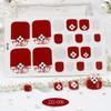 New Summer Foot Stickers Waterproof Beach Toe Nail Stickers Girls Simple Little Chrysanthemum Nail Stickers