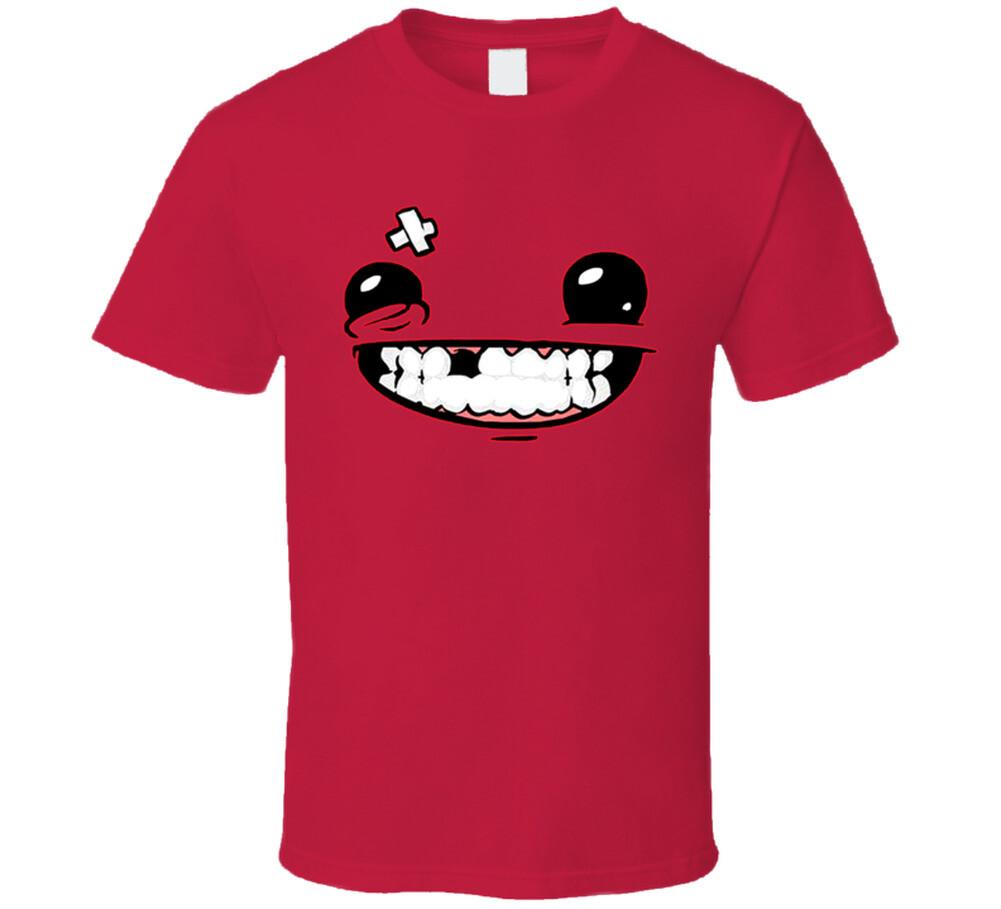 Super Meat Boy Video Game T Shirt Mens Womens Tees Top L