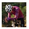 Mens Cycling Jersey Long Sleeve Breathable Performance Bike Shirt Striped Design Ocean Blue Electric