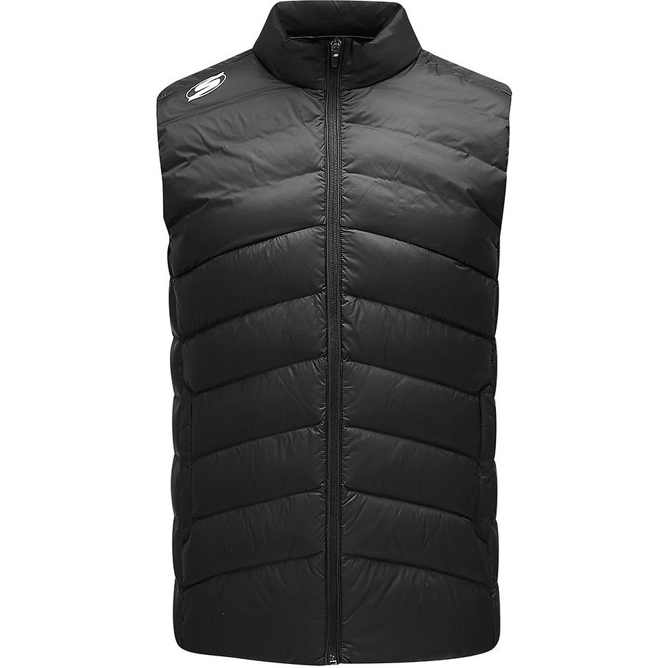 Skechers Basic Sports Series FW24 Lightweight Warm Woven Vest Men Vests Carbon-Black P424M155-0018 L