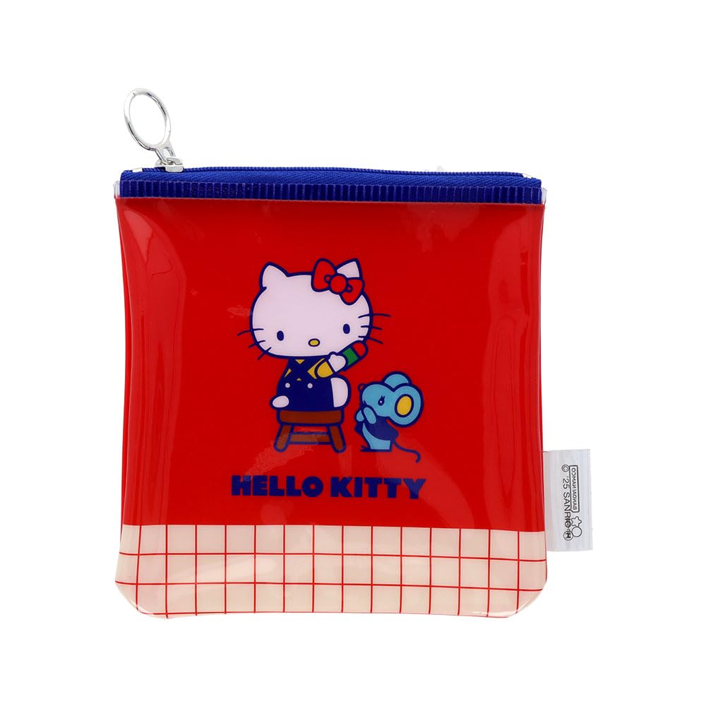 

Stationery Hello Kitty Sanrio Characters Goods Clear Flat S2337312 Sun-Star Pouch, Material, Square,