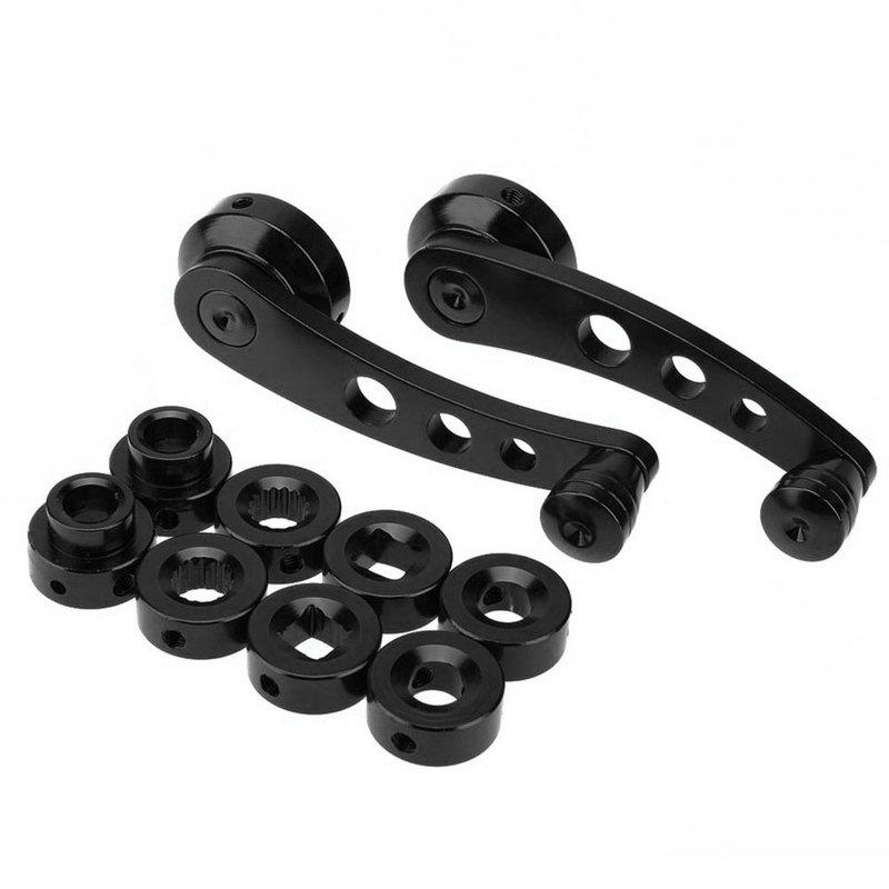 1 pair Car Window Winder Handle Black Aluminum Alloy Manual Elevator Handles For VW Beetle 1968-1979 Heavy Duty Window Cranks