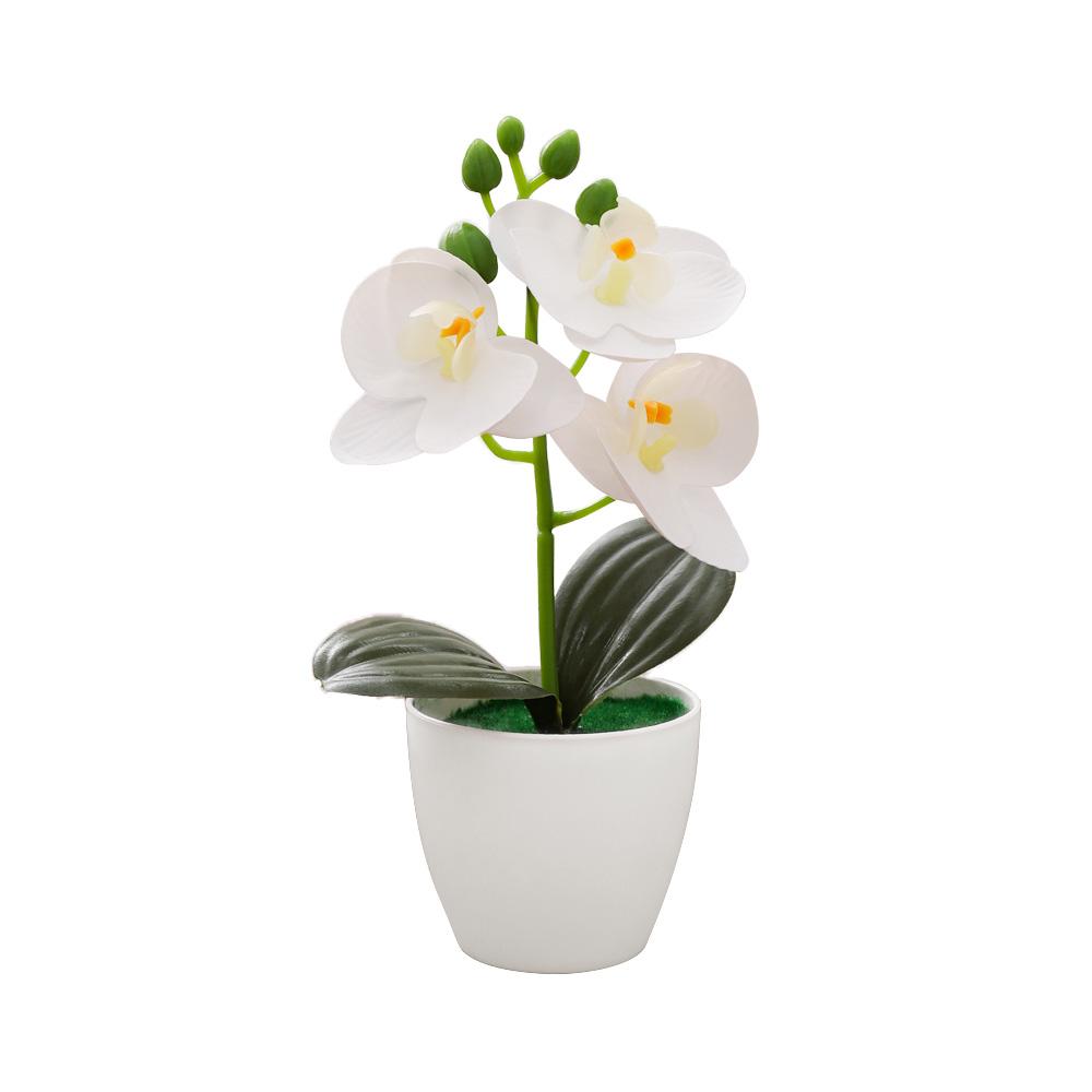 Artificial Phalaenopsis Bonsai Simulation Plants Pot Plants for Home Garden Table Bedroom Decoration Outdoor Fake Plant Ornament