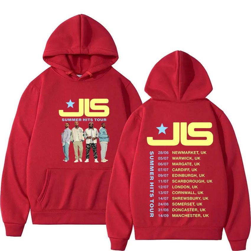 Rock Band JLS Winter Hits Tour  Fans Gift Hoody Men's Y2K Vintage Oversized Long Sleeve Sweatshirt Hip Hop Gothic Streetwear